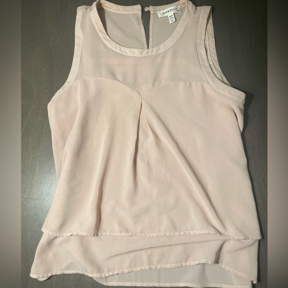 light pink blouse